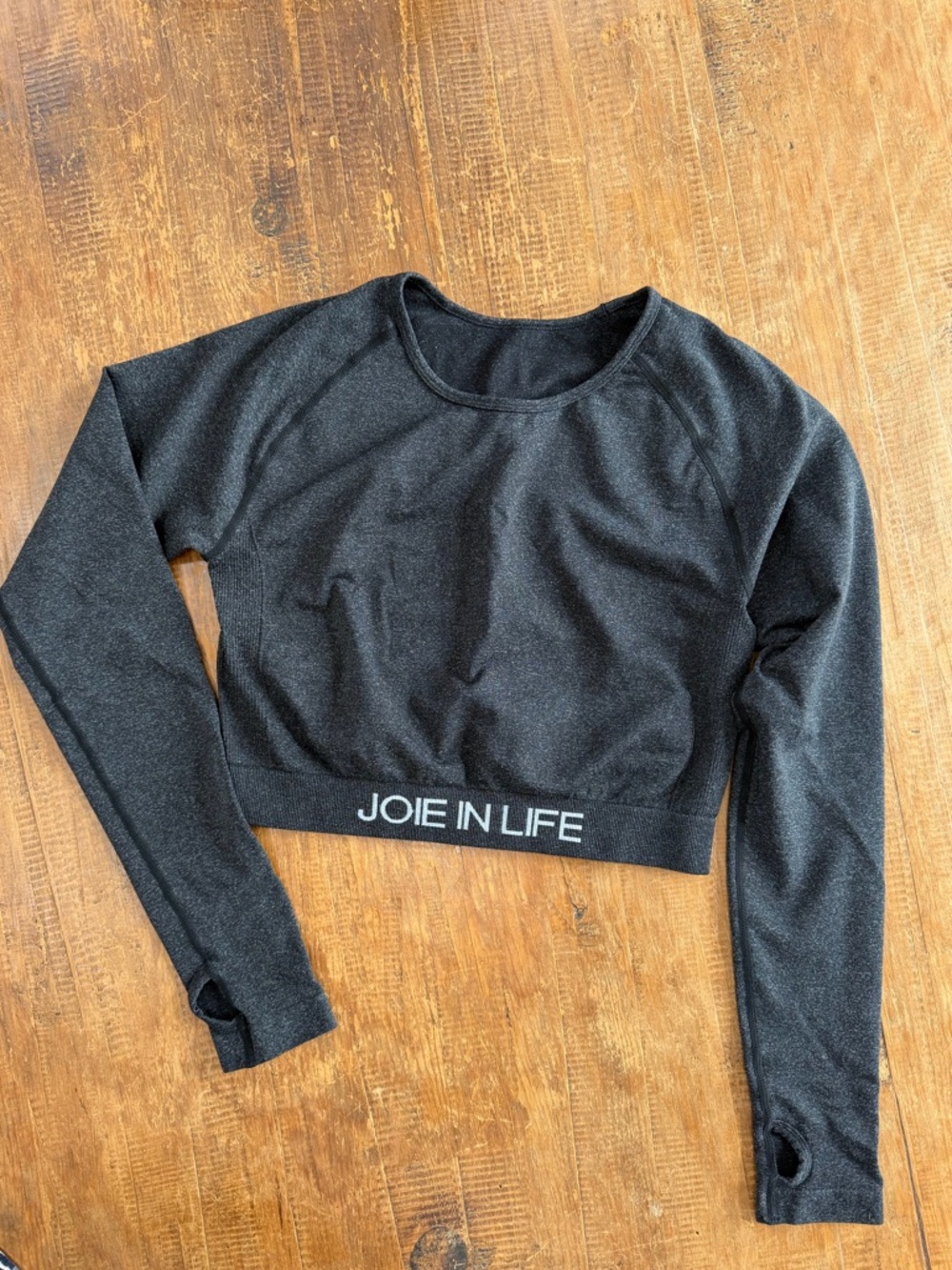 Joie In Life long sleeve crop top made from seamless ultra soft stretch fabric